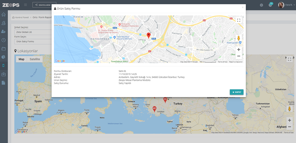 Online Raporlama ve İzleme Sistemi (ORIS) 2